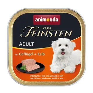 ANIMONDA Vom Feinsten Adult Drób i cielęcina - mokra karma dla psa - 150g