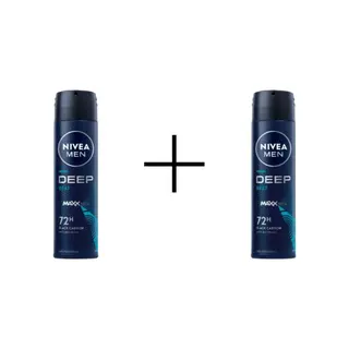 NIVEA Men Deep Beat Antyperspirant w Sprayu 150ml 1+1