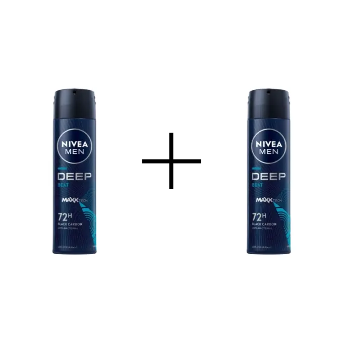 NIVEA Men Deep Beat Antyperspirant w Sprayu 150ml 1+1