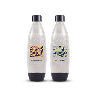 Butelki SodaStream Fuse Bubble Mosaic 1L niebieskie
