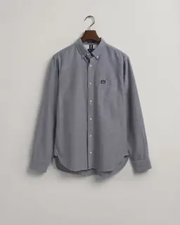 Gant Męska Granatowa Koszula Z Kołnierzykiem Na Guziki Regular Fit