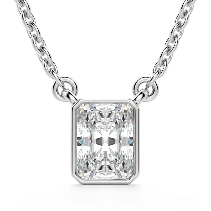 Naszyjnik Marseille Radiant 1.00 kt Laboratoryjny Diament 585 Białe Złoto (14K)