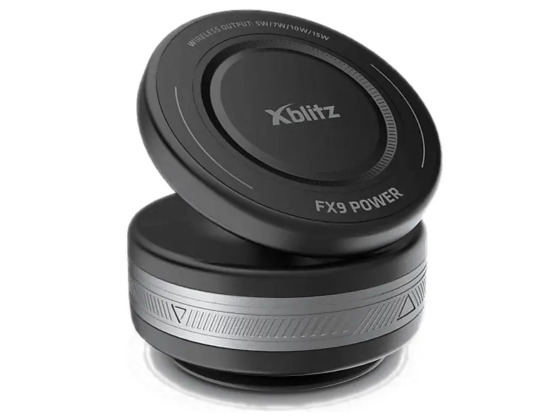 Próżniowy uchwyt magnetyczny z ładowaniem indukcyjnym XBLITZ FX9 Power Czarno-srebrny