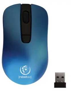 Rebeltec Mysz bezprzewodowa STAR 800/1000/1600 DPI niebieska
