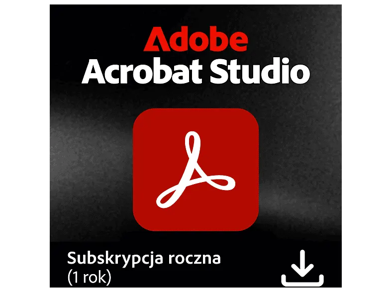 Kod aktywacyjny ADOBE Program Acrobat Studio 12 miesięcy