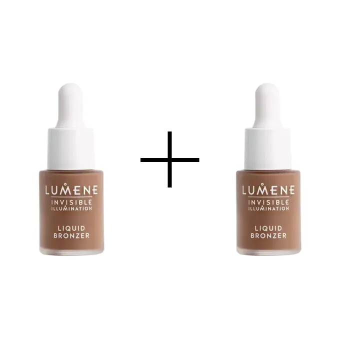 LUMENE Liquid Bronzer Bronzer z Serum Deep Glow 1+1