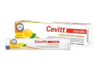 Cevitt Gardło smak cytrynowy 20 tabletek do ssania D.W. 01/2027
