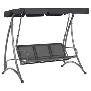 Huśtawka ogrodowa bogart metal czarny