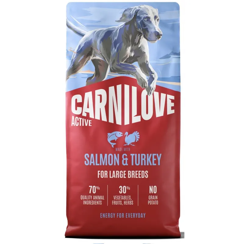 CARNILOVE Active Dog Adult Large Salmon&turkey - sucha karma dla psa - 12kg