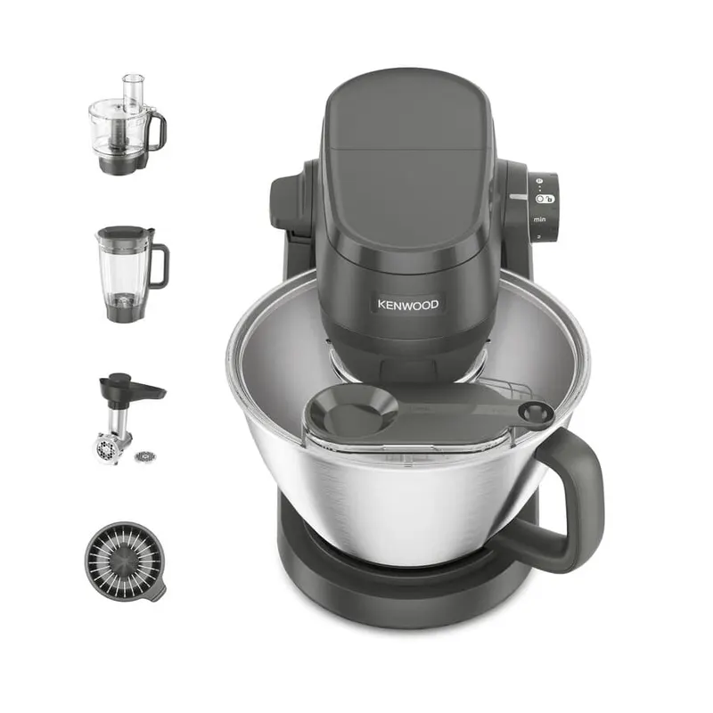 Kenwood Mikser stojący Multi Tasker, szary, z robotem kuchennym, blenderem i maszynką do mielenia KHC30.070GY