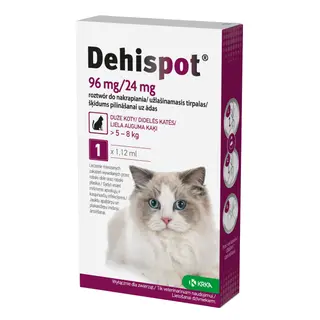 Dehispot Spot-On dla kotów, 5 - 8 kg - 1 x 1,12 ml