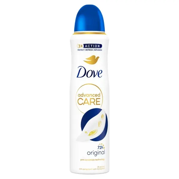 Dove Advanced Care 72h Antyperspirant w Sprayu Original 150ml