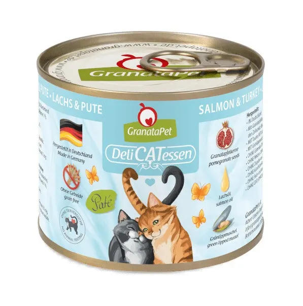 GRANATAPET DeliCATessen Łosoś i indyk - mokra karma dla kota - 200g