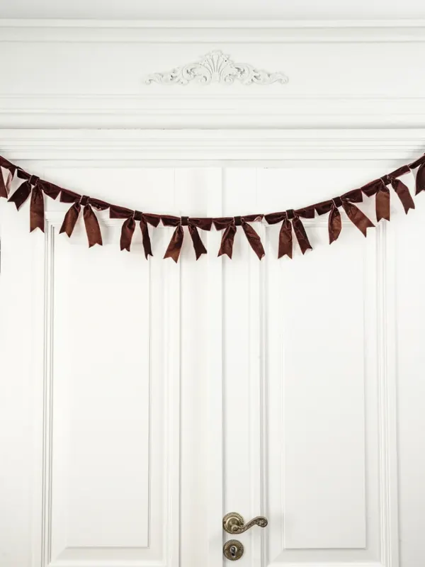 Girlanda BOWE kokardy bordowe 160 cm
