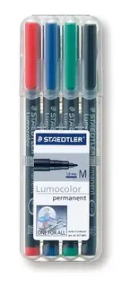 Foliopis Lumocolor Permanent M 4 Kolory Etui