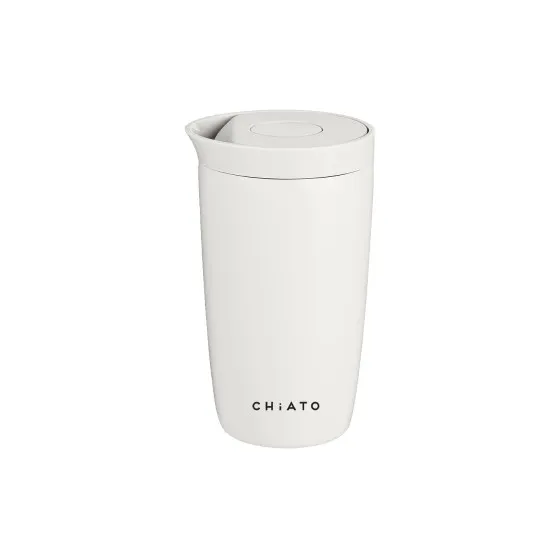 Kubek termiczny CHiATO Home dailySIP Milk White – 350 ml, biały
