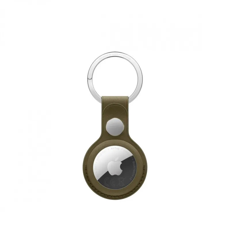 Apple Brelok z tkaniny FineWoven do AirTaga ciemna oliwka