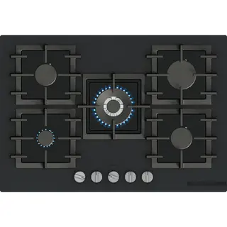 Płyta gazowa Bosch Serie 6 PPQ7AAI40 FlameSelect Palnik Wok Żeliwne ruszty Czarny mat