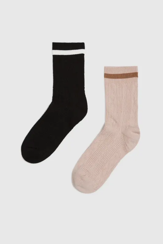 2 pack długich skarpet