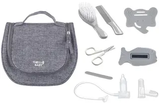 Zestaw do higieny z kosmetyczką Thermobaby Szary
