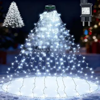 Oświetlenie choinkowe 400 LED 2 m 16 pasm biały zimny IP44 8 trybów