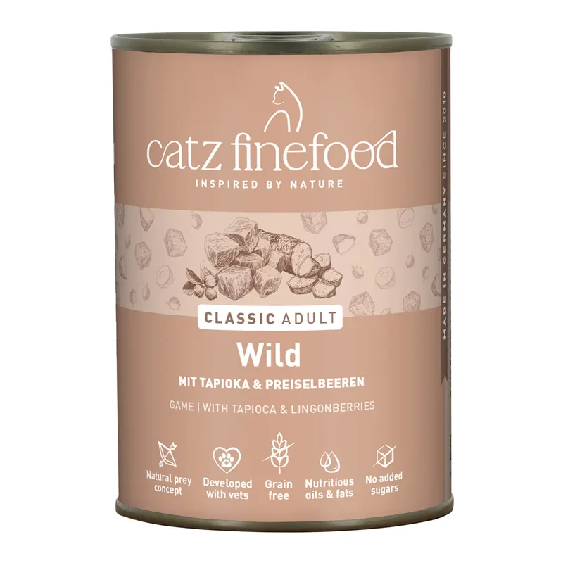 Korzystny pakiet catz finefood, 12 x 400 g - Dziczyzna