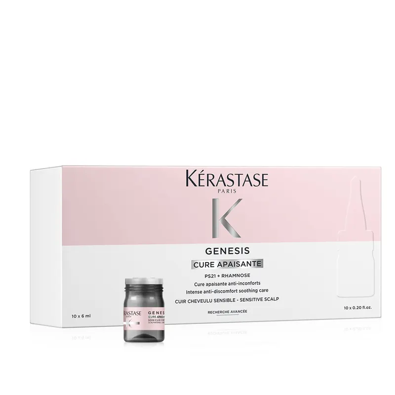 Kerastase Genesis Cure Apaisante Kuracja Kojąca do Wrażliwej Skóry Głowy 10x6ml