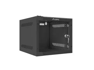 Lanberg Szafa wisząca 10 cali 4U 280x310mm czarna