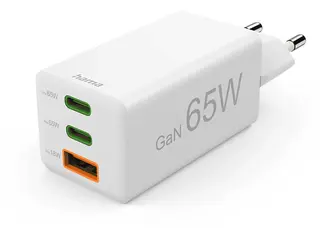 Ładowarka sieciowa HAMA 65W PD USB-C USB-A Biały