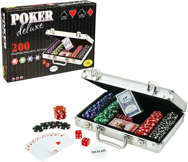 Poker Delux, gra karciana, Albi, 200 żetonów