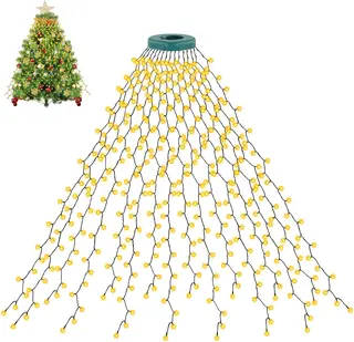 Oświetlenie choinkowe LED 3 m 592 diody 16 girland ciepła biel IP44