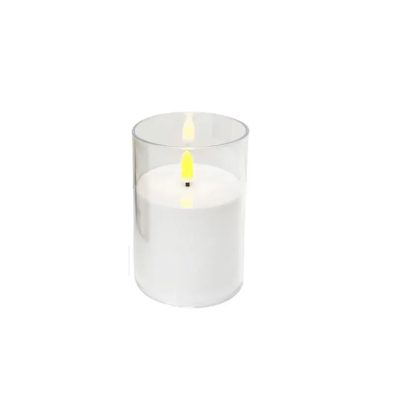 Świeca plast.LED biała 7x12cm 3xAAA/DIA7026