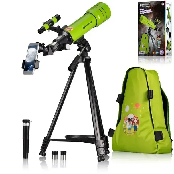 Teleskop AR 70/400 AZ JUNIOR, zielony, plecak