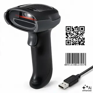 Qoltec Czytnik kodów kreskowych 1D 2D | QR | EAN | USB