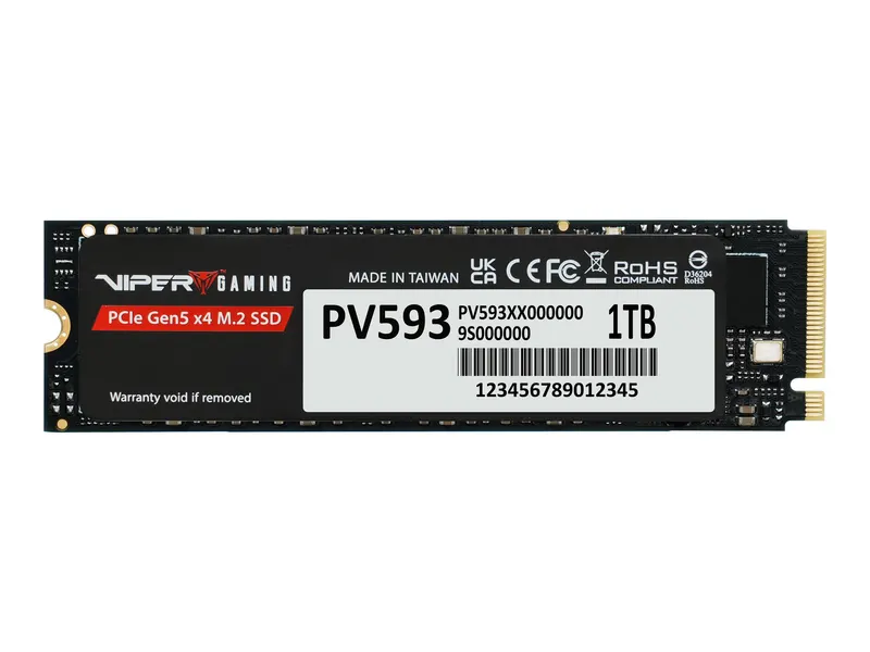 PATRIOT MEMORY SSD Viper PV593 1TB M.2 2280 PCIe Gen5 x4 14000MBS/13000MBS