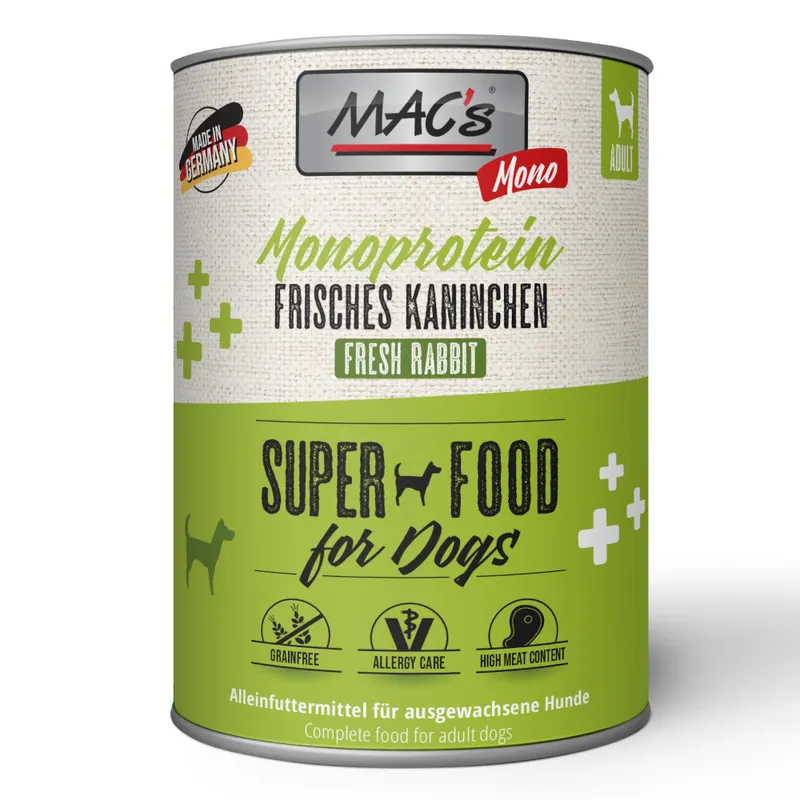 MAC's Mono Sensitive, 6 x 800 g - Królik
