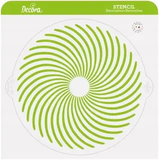 SPIRALNE SZABLONY DEKORACYJNE Ø 25 CM DO TORTÓW I CIAST