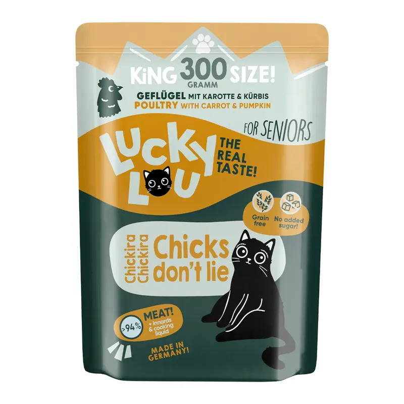 Lucky Lou Senior, 6 x 300 g - Drób