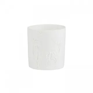 Porcelanowy świecznik renifer