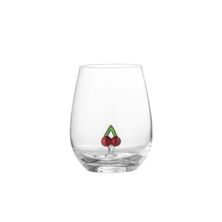 Szklanka Bloomingville Misa Clear Cherry, 560 ml
