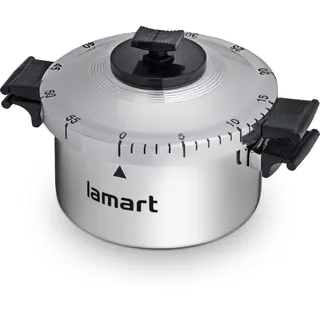 Minutnik 6,4cm Lamart Fan srebrny