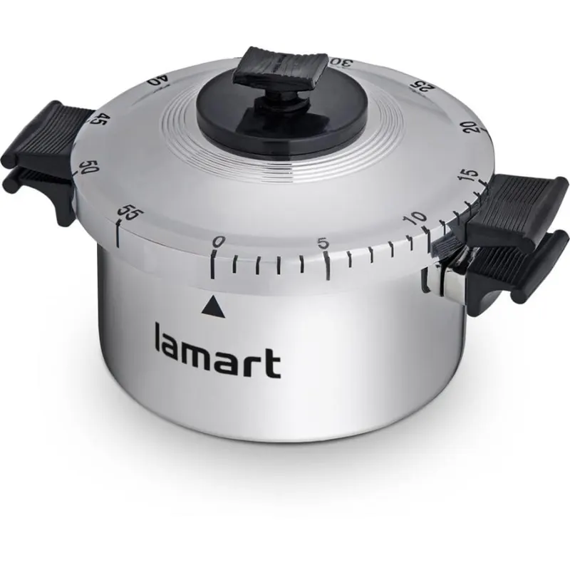 Minutnik 6,4cm Lamart Fan srebrny