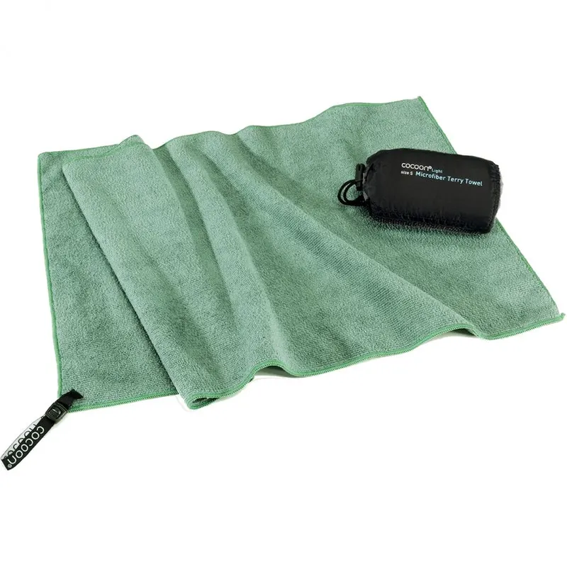 Cocoon Terry Towel Light, ręcznik z mikrofibry, bambusowy zielony