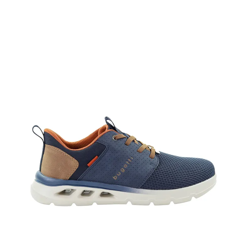 Męskie ciemnoniebieskie sneakersy Bugatti 321AW5036900-4100
