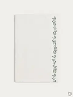 Ręcznik LIORIA z ozdobnym pistacjowym haftem 70x130 cm