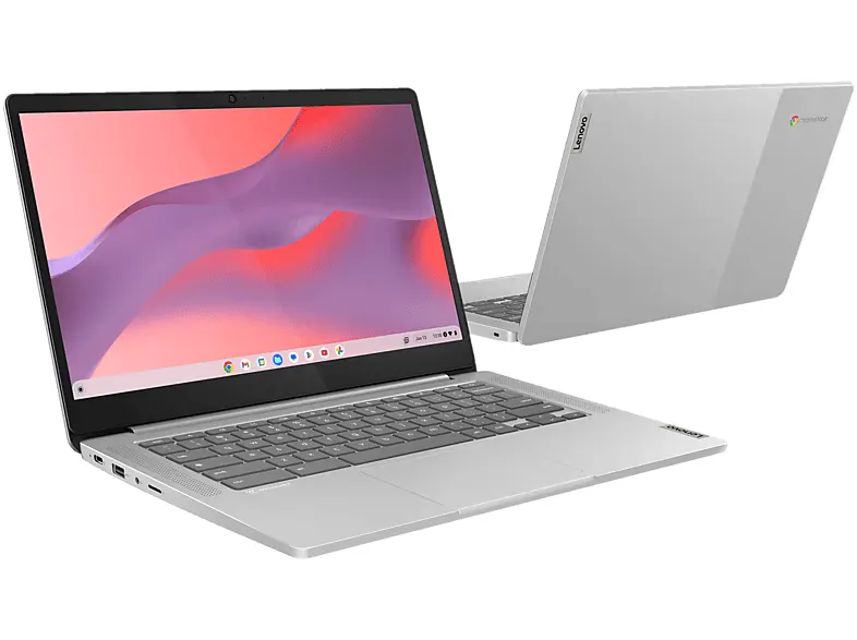 Chromebook LENOVO IP Slim 3 Chrome 14M868 FHD Kompanio 520/8GB/128GB eMMC/INT/ChromeOS Szary (Cloud Grey)