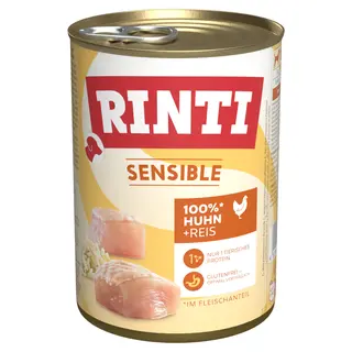 RINTI Sensible, 1 x 400 g - Kurczak z ryżem