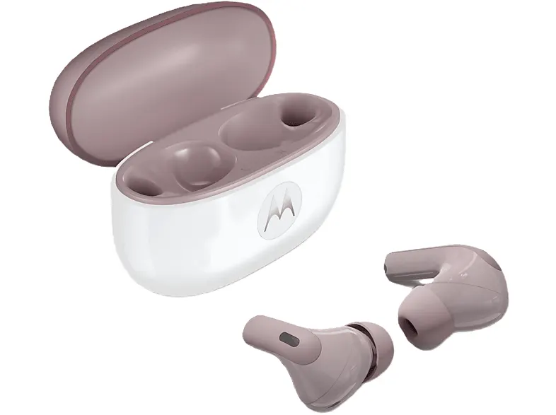 Słuchawki bezprzewodowe (TWS) MOTOROLA Moto Buds 2 ANC Różowo-biały