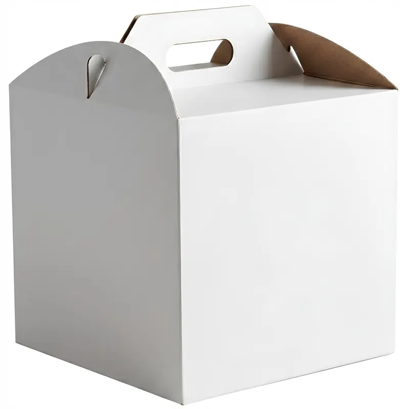 20x Karton pudełko na tort ciasto 34x34x25 cm BIAŁE opakowanie BARDZO MOCNE
