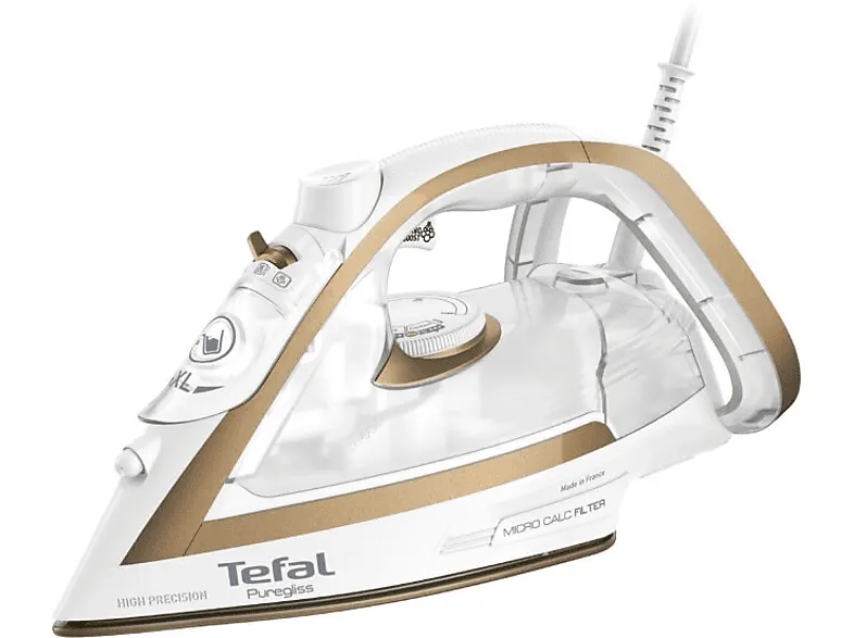 Żelazko TEFAL FV8042E0 Puregliss biało-złote Durilium AirGlide
